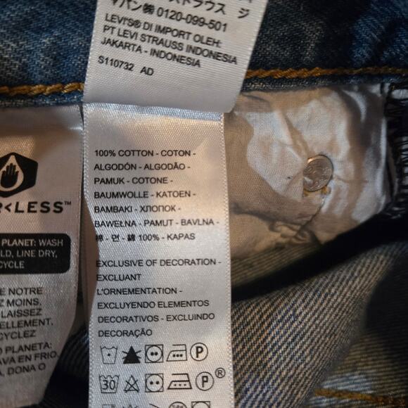 Levi’s Wedgie Straight Jeans Medium Wash Size 28 - Picture 5 of 12